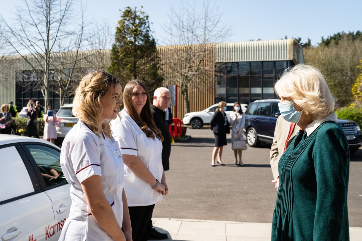 kamsons pharmacy staff meet the duchess of Cornwall